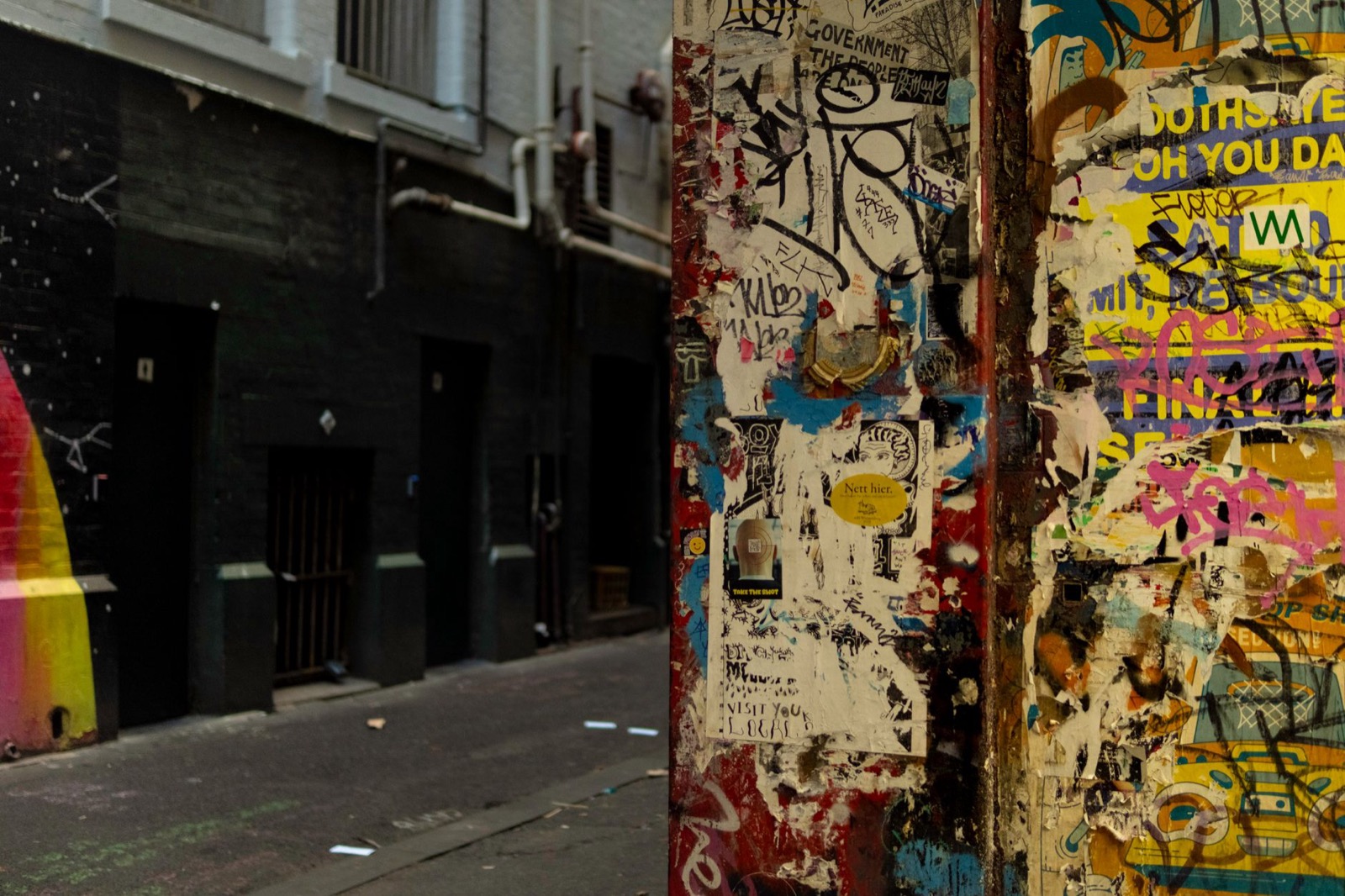 A Melbourne laneway covered in street art — the kind of local character AI assistants can't recommend if they can't see your business